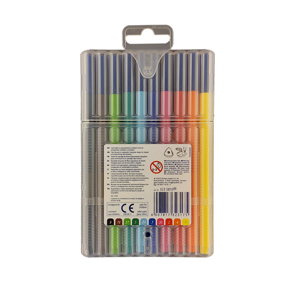 ﻿STAEDTLER Fasermaler triplus BRILLIANT COLOURS, 10er Etui