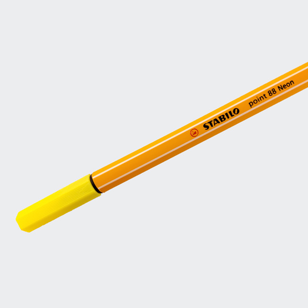 STABILO Fineliner point 88, Strichstärke: 0,4 mm, neongelb