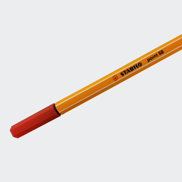 STABILO Fineliner point 88, Strichstärke: 0,4 mm, dunkelrot