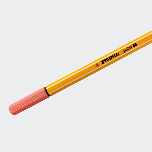 STABILO Fineliner point 88, Strichstärke: 0,4 mm, hellrosa