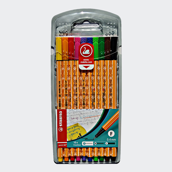 STABILO Fineliner point 88, 10er Kunststoff-Etui