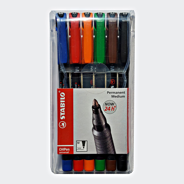 STABILO Permanent-Marker OHPen universal, permanent 6er Etui