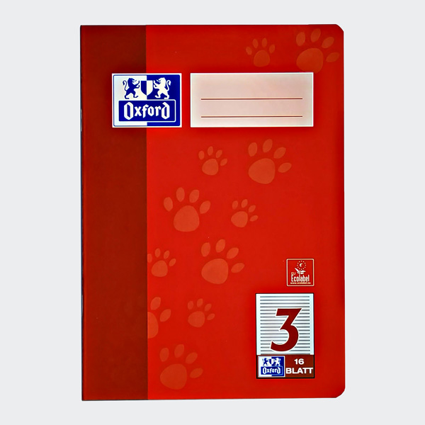 Oxford Junior Schulheft Tatzen, DIN A5, Lineatur 3
