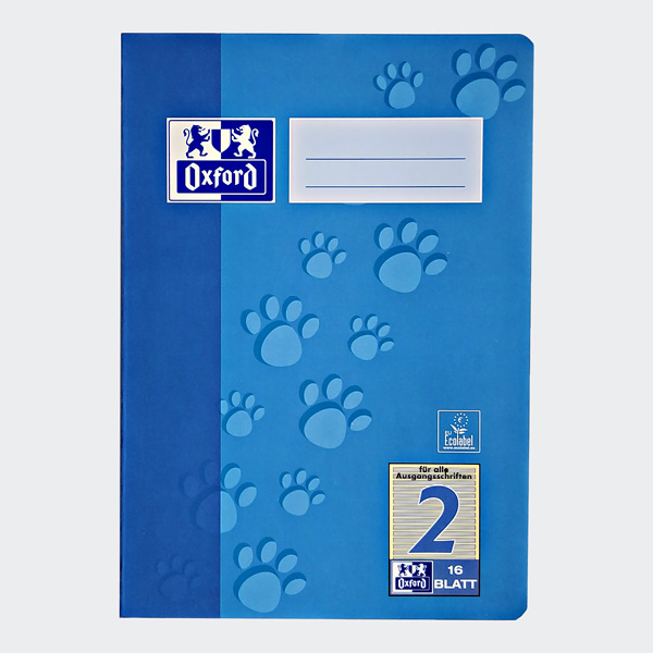 Oxford Junior Schulheft Tatzen, DIN A5, Lineatur 2