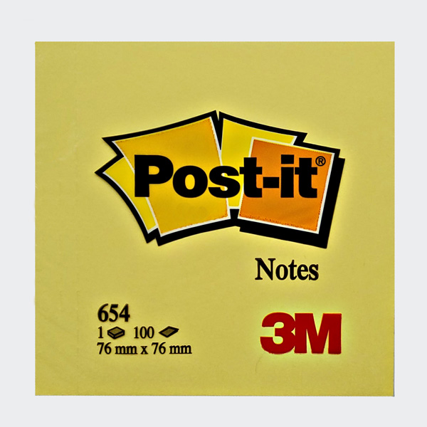 Post-it Haftnotizen, 76 x 76 mm, gelb