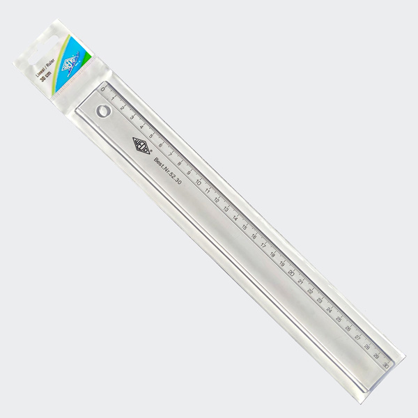 WEDO Lineal, 300 mm, aus Kunststoff, transparent