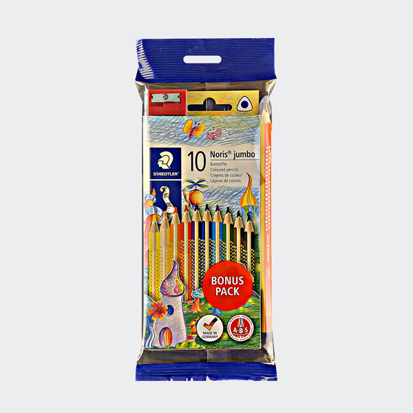 ﻿STAEDTLER Dreikant-Buntstift Noris jumbo Bonuspack