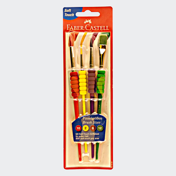 FABER-CASTELL Synthetikhaarpinsel-Set