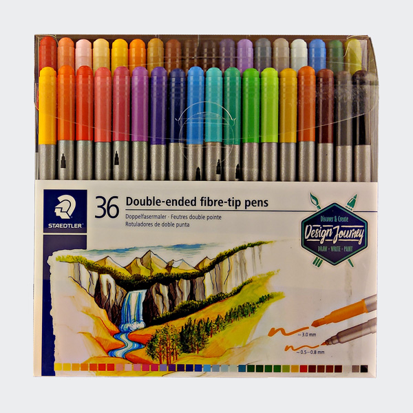 STAEDTLER Doppel-Fasermaler Design Journey, 36er Etui