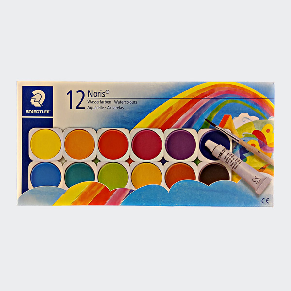 STAEDTLER Deckfarbkasten Noris, 12 Farben