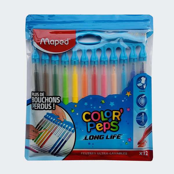 Maped Fasermaler COLOR'PEPS Long Life Innovation, 12er Set