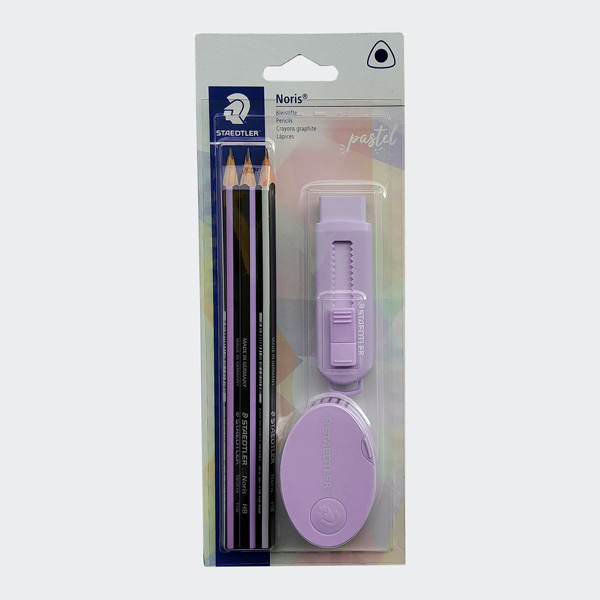 STAEDTLER Schreibset Noris pastel, 5-teilig, Blister