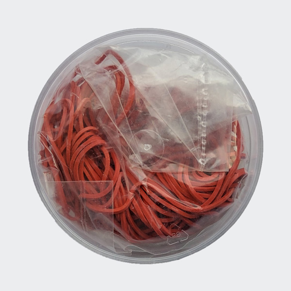 Läufer Gummiringe RONDELLA in Dose, rot, 85 mm, 25 g