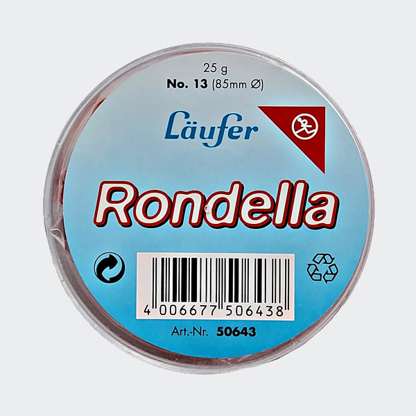 Läufer Gummiringe RONDELLA in Dose, rot, 85 mm, 25 g