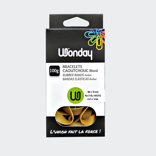 Wonday Gummibänder, natur, 180 x 10 mm, 100 g