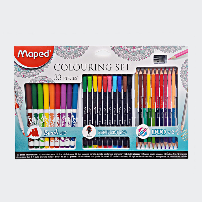 Mal-Set "Coulouring Set", 33er Kartonetui