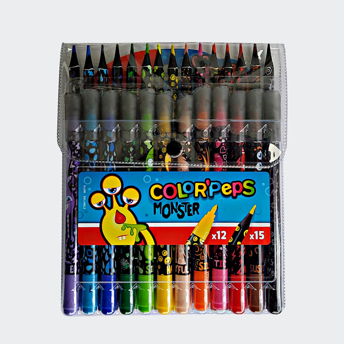 Zeichenset COLOR'PEPS MONSTER, 24er Etui