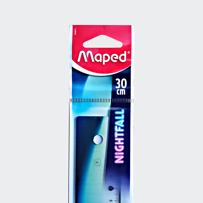 Maped Flachlineal NIGHTFALL TEENS, 300 mm, aus Kunststoff