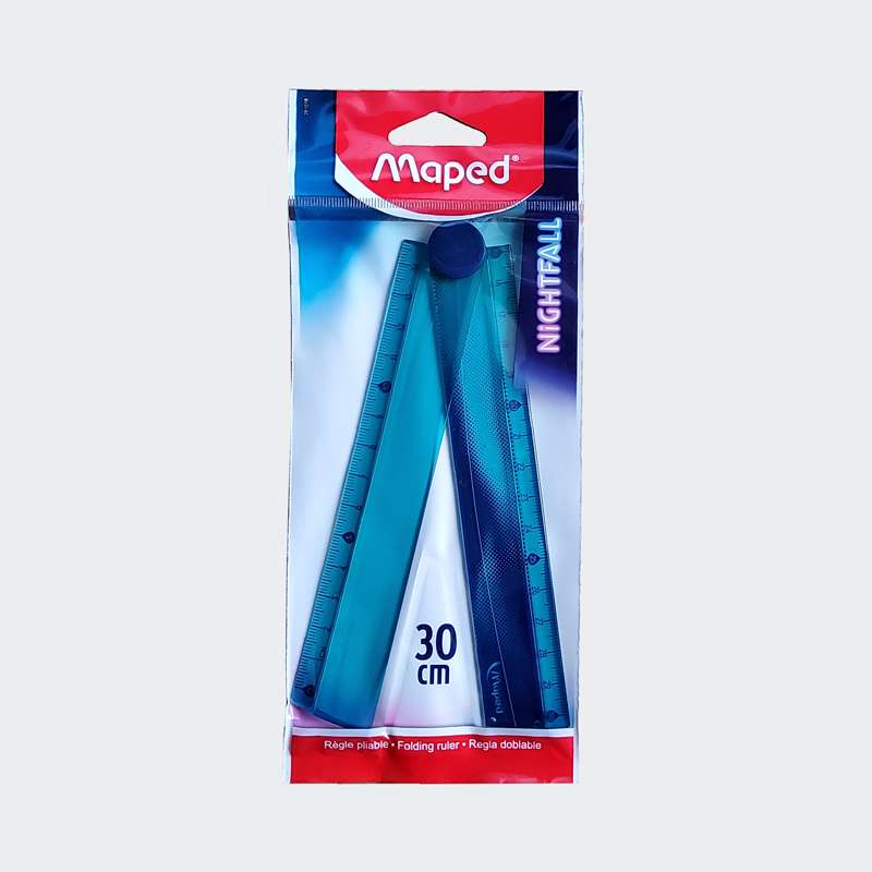 Maped Klapplineal NIGHTFALL TEENS, 150 / 300 mm, Kunststoff