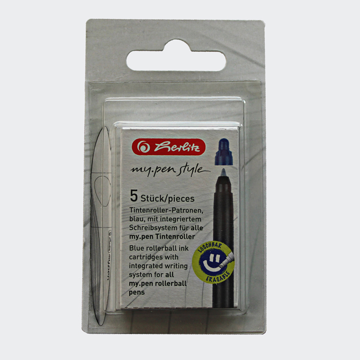 herlitz Tintenroller-Patronen my.pen, königsblau