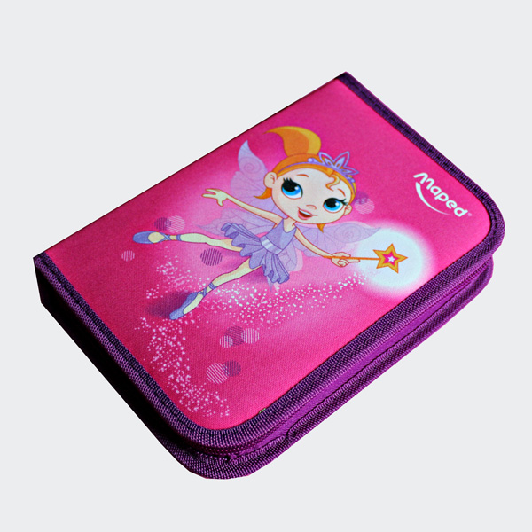 Maped Schüleretui Fairy, aus Polyester, pink, befüllt