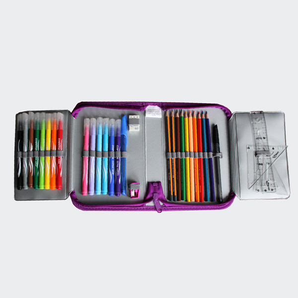 Maped Schüleretui Fairy, aus Polyester, pink, befüllt