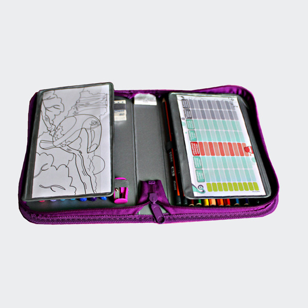 Maped Schüleretui Fairy, aus Polyester, pink, befüllt