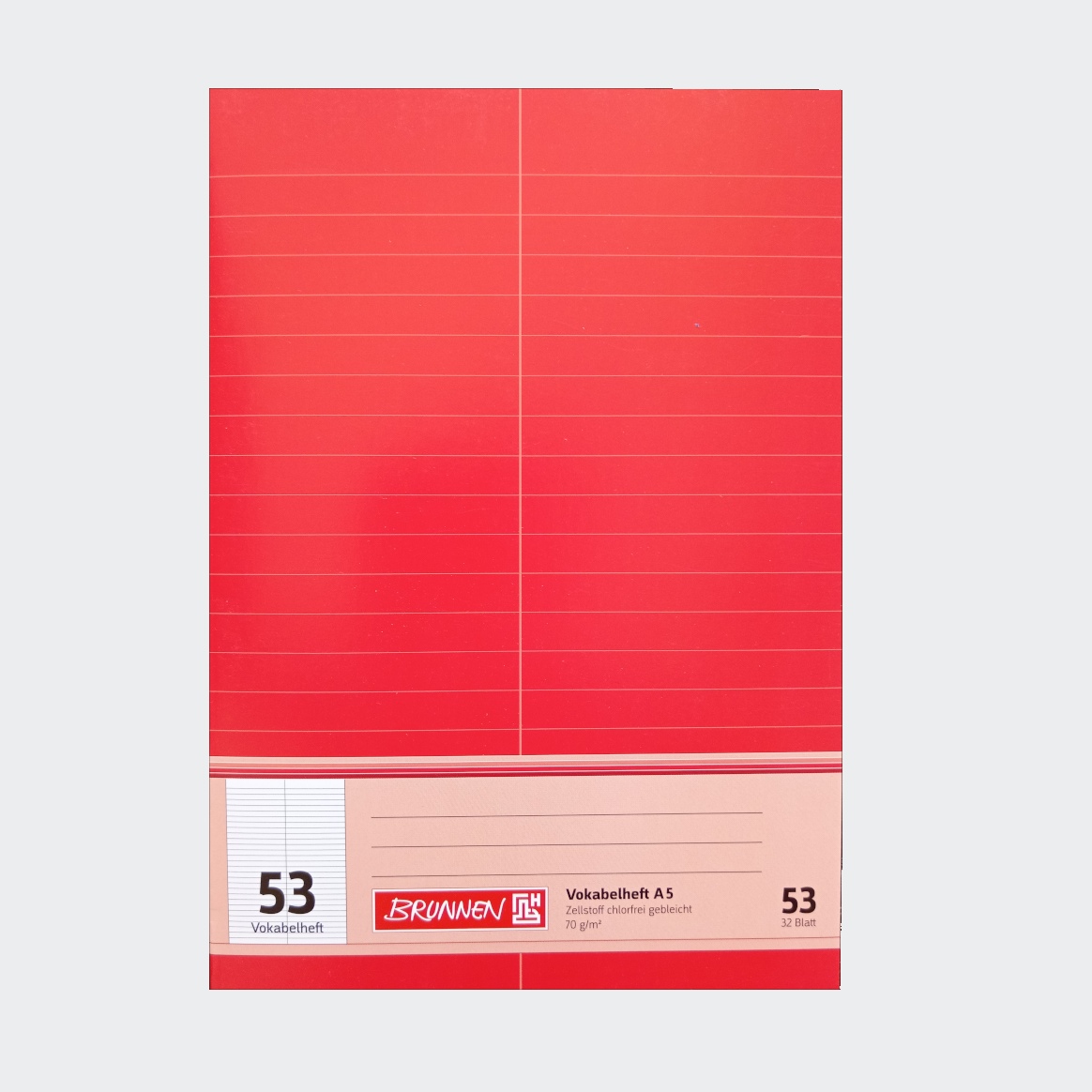 BRUNNEN Vokabelheft liniert DIN A5 Lineatur 53 32 Bl.